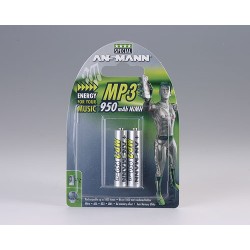 Ansmann NiMH Micro AAA 950 Mp3 - 2 blister