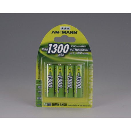 Ansmann NiMH Mignon AA 1300 - 4 blister