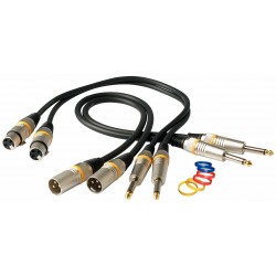 Warwick RCL 30386 D6 F - mikrofonný kabel XLR (F) - mono jack - 6m