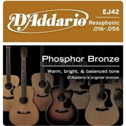D'ADDARIO EJ42 Phosphor Bronze Resofonic Extra Light - .016 - .052
