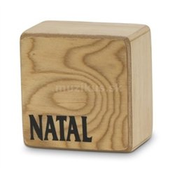 NATAL DRUMS WSK-SQ-MB Square Wood Shaker - Macha Burl
