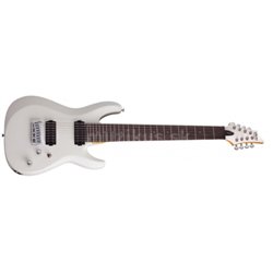 SCHECTER C-8 Deluxe Silver White