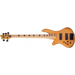 SCHECTER Stiletto-5 Session, Maple Fingerboard - Aged Natural Satin - Left Handed