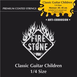 GEWA STRUNY PRO KLASICKOU KYTARU FIRE&STONE DĚTSKÁ gitara-SADA 1/2 velikost 