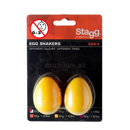Stagg EGG-2 YW, pár vajíčok, žlté 