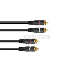 Kábel CC-03 2x 2 Cinch 0,3 m HighEnd 