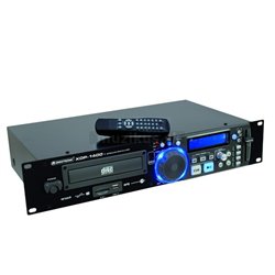 Omnitronic XDP-1400, přehrávač CD/MP3/USB/SD, 19"