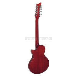Dimavery LP-612 elektrická gitara 12-tich strunová, žíhaný sunburst  2