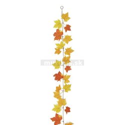 Girlanda podzimní , žlutá, 180 cm