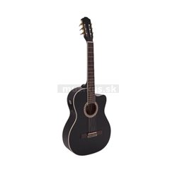 Dimavery CN-600E Classical guitar, schwarz
