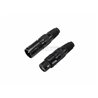 Omnitronic XLR socket/plug set 3pin black housing 5x