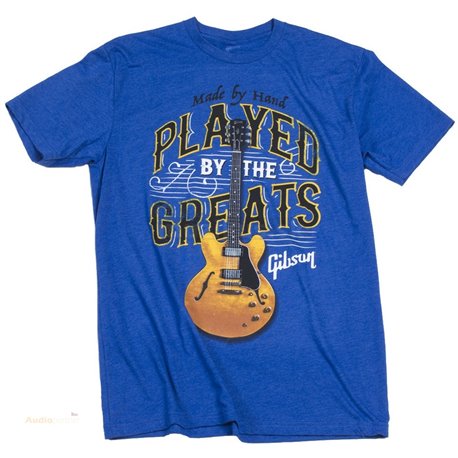 GIBSON Played By The Greats T-Shirt Royal Blue L