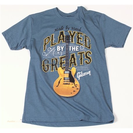 GIBSON Played By The Greats T-Shirt Indigo S