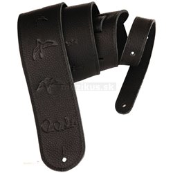 PRS Leather Strap Black Birds