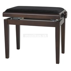GEWA Piano stolička Deluxe ořech - tmavě matné Černý potah JB2