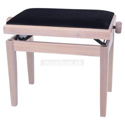 GEWA Piano stolička Deluxe White Ash Černý potah JB2