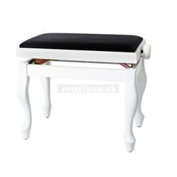 GEWA Piano stolička Deluxe Classic Bílá, matná JB2