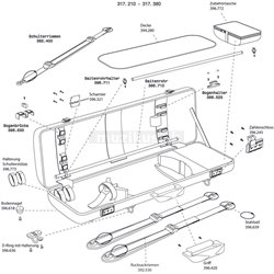 GEWA Pouzdro pro housle Idea 2.3 Kapsa pro příslušenství 