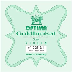 Optima Optima struny pro housle Lenzner Goldbrokat Violine E 0,25 K Lehké provedení