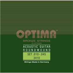 OPTIMA STRINGS FOR ACOUSTIC GUITAR BRONZE STRINGS 12-string set 3410