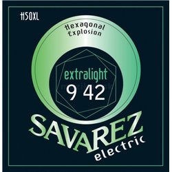 Savarez Savarez struny pro E-kytaru Hexagonal Explosion Nickel Ex-Light .009-.042 H50XL
