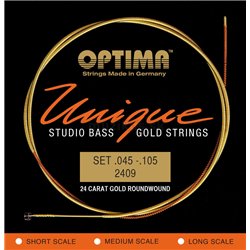 Optima Optima struny pro E-bas Unique Studio Gold Strings 4-str. super long sc. 2409SL