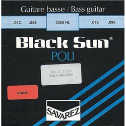 Savarez Savarez struny pro E-bas Black Sun Nickel. Půlkulaté. Leštěné 5-str. Ex-Light B70XL5