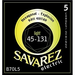 Savarez Savarez struny pro E-bas Hexagonal Explosion 5-str. Light B70L5