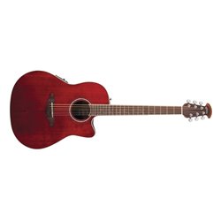 Ovation E – akustická kytara Celebrity Standard Mid Cutaway Ruby Red CS24-RR