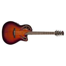 Ovation E – akustická kytara Celebrity Elite Mid Cutaway Sunburst CE44-1