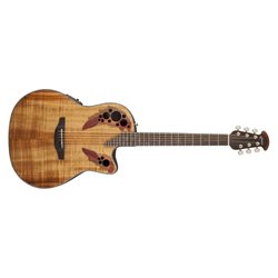 Ovation E – akustická kytara Celebrity Elite Plus Mid Cutaway Figured Koa CE44P-FKOA