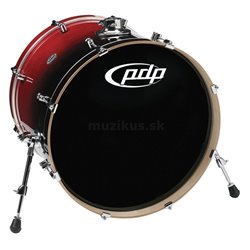 PDP by DW Bassdrum Concept Birch Cherry to Black Fade 