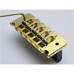 Hipshot 5-String Bass Tremolo, .750 / 19 mm Spacing - Gold