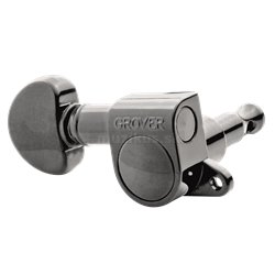 Grover 205BC12 - Mini Rotomatics Machine Heads, 12-String -  Black Chrome