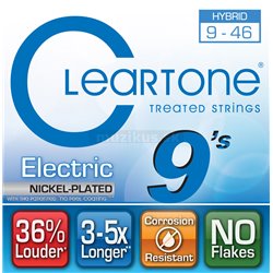 Cleartone Electric Nickel-Plated EMP, Electric Guitar String Set, Hybrid, .009-.046 2