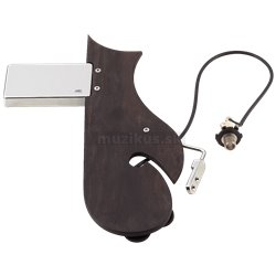 MEC Loaded AZ 10 Pickguard, 1 Pickup, Lefthand - Ebony /Chrome