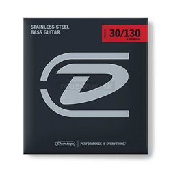 Dunlop Bass Stainless Steel - Bass String Set, 6-String, Medium, .030-.130 2