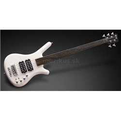 Warwick Teambuilt Pro Series Corvette $$, 5-String, Fretless - Solid Creme White High Polish