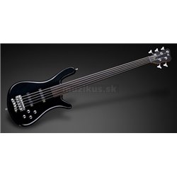 Warwick Teambuilt Pro Series Streamer LX, 5-String, Fretless - Solid Black High Polish