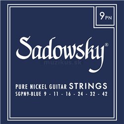Sadowsky Blue Label Guitar String Set, Pure Nickel - 009-042