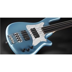 Stu Hamm Signature 4 Solid Baby Blue Metallic High Polish Fretless 2