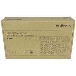 Citronic CSD-6 Kompaktní mixážní pult s Bluetooth a DSP 2