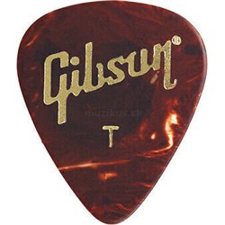 GIBSON Celluloid Guitar Picks Tortoise Thin