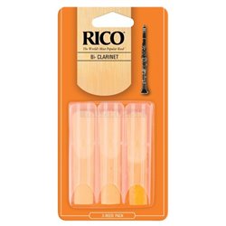 RICO RCA0325 Bb Clarinet Reeds 2.5 - 3-Pack