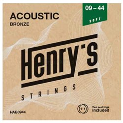 HENRY'S STRINGS HAB0944 Acoustic Bronze - 009“ - 044“