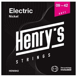 HENRY'S STRINGS HEN0942 Electric Nickel - 009“ - 042“