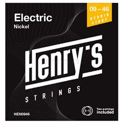 HENRY'S STRINGS HEN0946 Electric Nickel - 009“ - 046“
