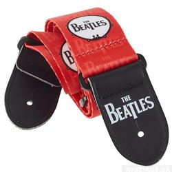 THE BEATLES Guitar Strap Red