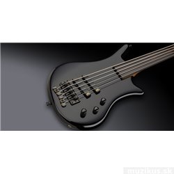 Warwick Teambuilt Pro Series Thumb BO, 5-String, Fretless - Solid Black High Polish