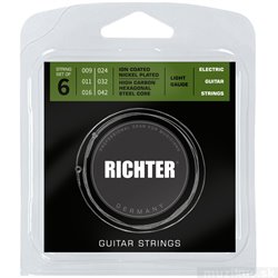RICHTER Electric Guitar Strings Ion Coated, Light 9-42